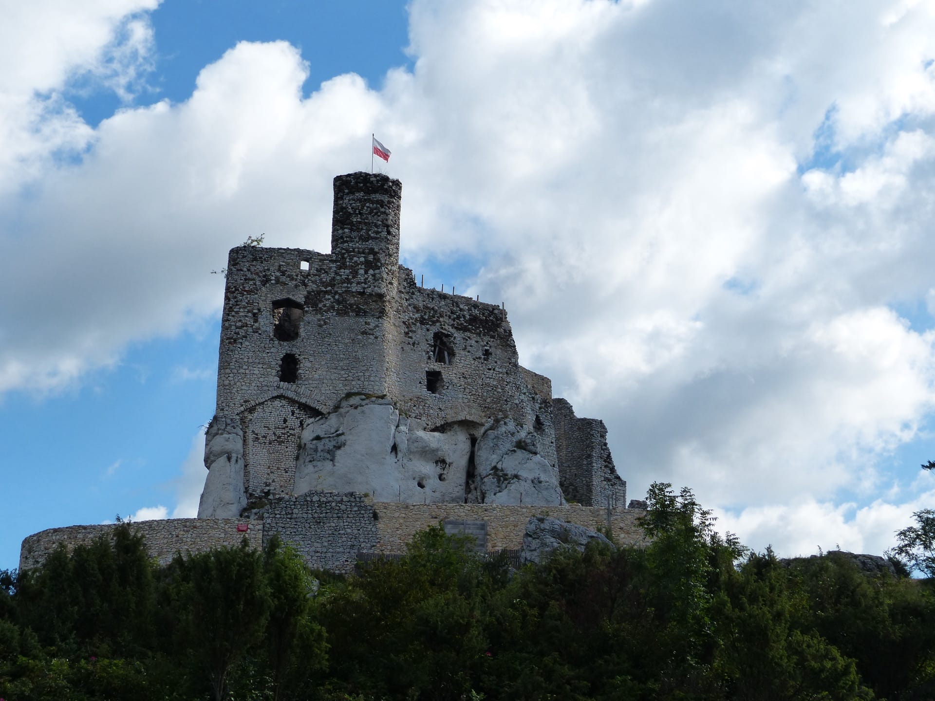 Ruina zamku w Mirowie